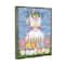 Stupell Industries Happy Easter Garden Gnome Eggs Floater Framed Art